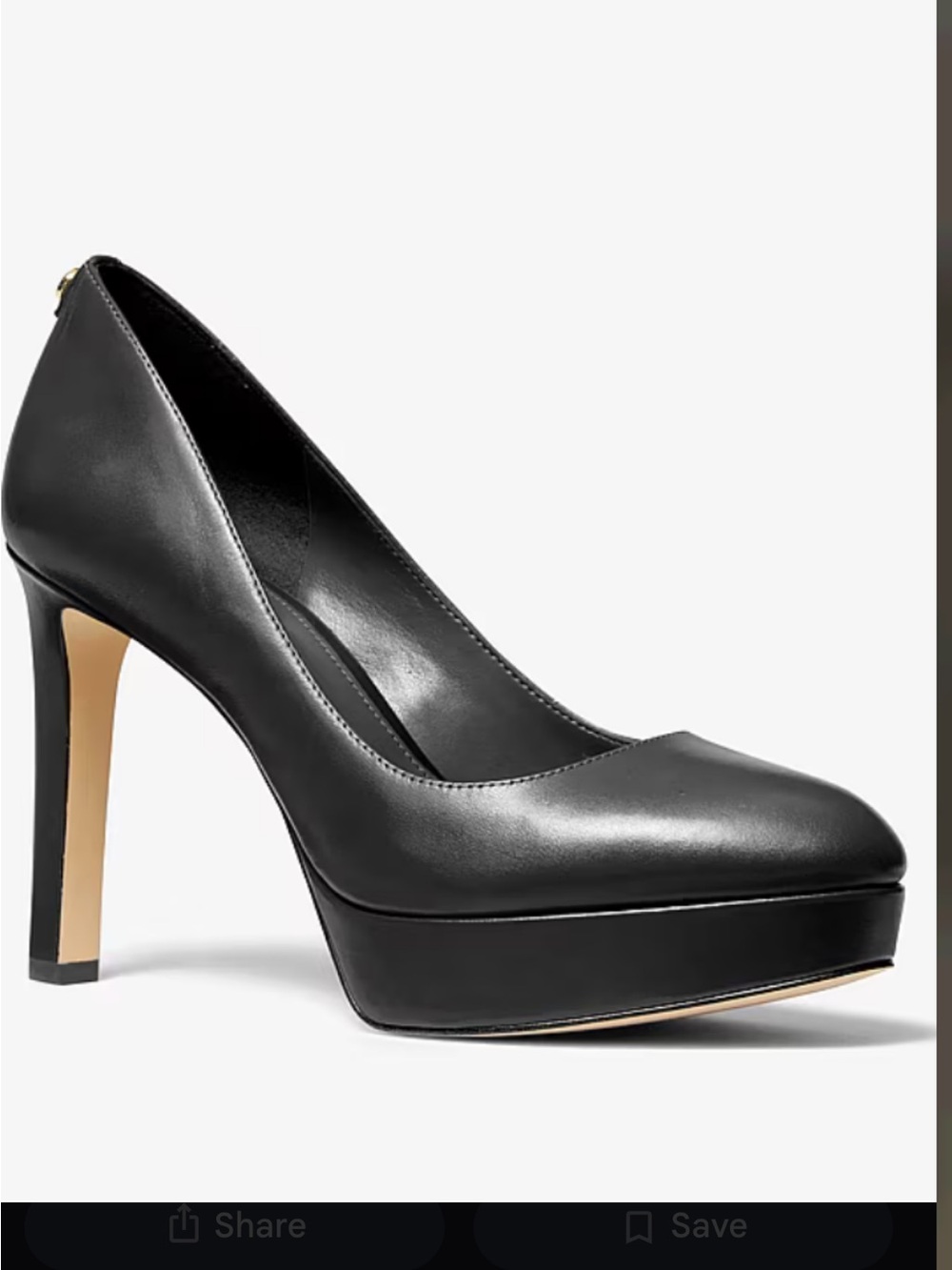 Michael Kors Chantal Leather Platform Pump 8.5